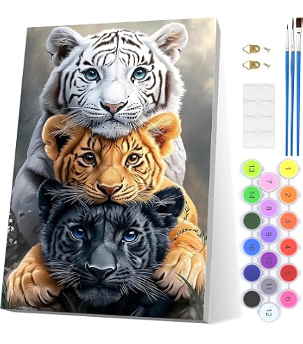 MXJSUA – Kit Peinture Par Numéros Avec Cadre – Phare 20x30 Cm – Chevalet Et Pinceaux Inclus – Adulte Et Enfant