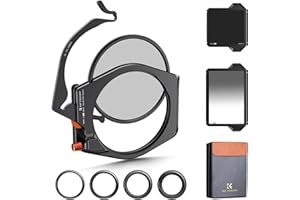K&F Concept Nano X-PRO Rechteckfilter Set Square Filter Set(inkl.95mm CPL Filter+ ND1000+ GND8 Verlaufsfilter+ Filterhalter+ 4er Adapterringe)