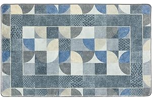 REDS - Tappeto NUVOLA in microfibra, antiscivolo per bagno, camera e cucina - Lavabile in lavatrice - Disponibile in diverse fantasie e colori - 65x150 cm Triangoli Beige