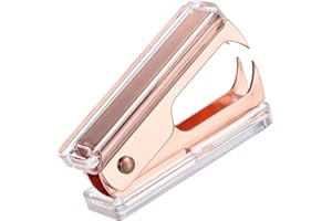 YOKIVE 1uds Quitagrapas, Oficina Grapadoras Extractor | Fácilmente Quitar Grapas Excelente para Oficina Hogar Escritorio Accesorios (Rosa Oro)