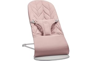 BabyBjörn Transat Bliss, Tissé, Matelassage pétale, Rose poudré