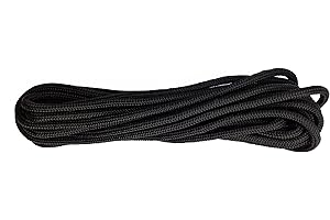 MIXTRADER Polypropylene Rope 6mm Black Various Sizes (30m, Black)
