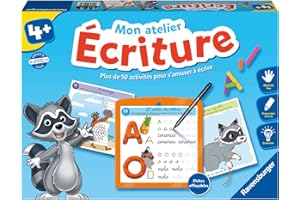 Ravensburger - Jeu Educatif - Mon atelier d'écriture - Coffret complet éducatif - Apprentissage ludique de l'écriture en 50 activités différentes - A partir de 4 ans - 24073