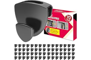 LATOXCAA Space Saving Hangers 70Pcs, Upgrade 40Lb(Max) Heavy Duty Hanger Hooks Space Saver for Clothes, Hanger Connector Hooks, Plastic Clothes Hanger for Closet Organizer, Black