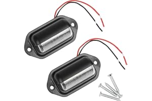 Thlevel 2Pcs Luces de Matrícula Remolque LED para Coche Remolques Camión Caravana y Barco de 12V