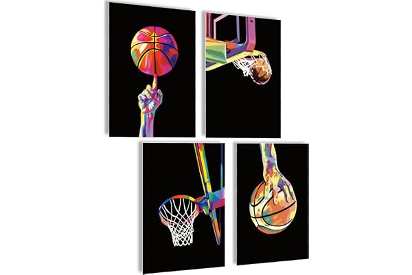 mojoliving basket affisch gåvor dekoration födelsedag rum sport bilder för väggen (basket popart)