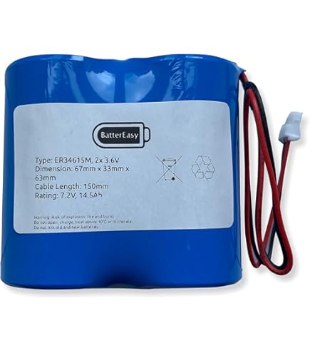 Batterie 28l 2cr11108 6v Lithium BATSÉCUR - 5er-Pack Alarmbatterien BAT28 Kompatibel Mit BATLi28 BATLi38 3.6V 2Ah Daitem - 3.6V 2 Lithium Leisure Battery