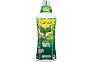 Algoflash Engrais Liquide Plantes Vertes, Utilisable en Agriculture Biologique - 1 L, Marron