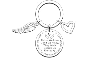 JMIMO Memorial Gifts Memorial Keyring Sympathy Gift in Memory of Loved One Wing Keyring Memorial Gifts for Loss of Loved One