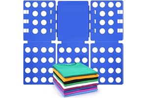 BoxLegend Plieur de Vetement Planche a Plier Le Linge Vêtements Pour Plastique Durable Pliage Vetement Bleu