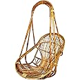 bharat traders HANDICRAFTS Hanging Chair Wooden Bamboo jhula Cane (Bait) for Comfort Indoor & Outdoor Swing Chair for Kids, Adults