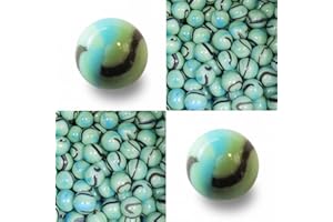 mesbilles - 10 Billes en Verre Matisse - 9 Billes et 1 Calot