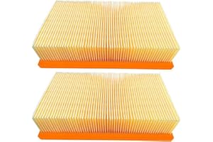 NIUZEMYKO 2x Flachfilter für Kärcher NT 35/1 45/1 55/1 TACT + Te M + Ap + BS 6.904-367.0, 6.904-208, 6.904-190, 6904367, 6904208, 6904190 6.904-176.0