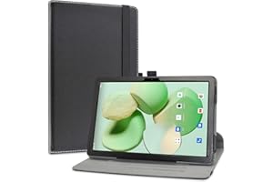 LiuShan Rotary Funda para DOOGEE T10 Tablet,Rotary Funda para DOOGEE T10 Pro Tablet, Folio Soporte PU Cuero con Caso para DOOGEE T10/DOOGEE T10S/DOOGEE T10 Pro Tablet 10.1 Pulgadas,Negro