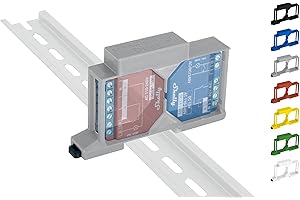 SHELLY HUTSCHIENENHALTER PW3D Shelly Plus/Gen3 Hutschienenhalter/Adapter Dual DIN Rail bracket (35mm) (Grau (Prime))