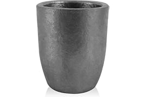 LORMUZI Silicon Carbide Graphite Crucibles 1000ML Cup for Melting Casting Refining Gold Silver Copper Brass Aluminum