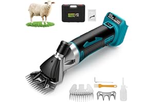 TIVEKEO Cisailles À Moutons Sans Fil Pour Makita 18 V (batterie Non Incluse), 6 Vitesses, Tondeuse Haute Performance Pour Moutons, Alpagas Et Chèvres