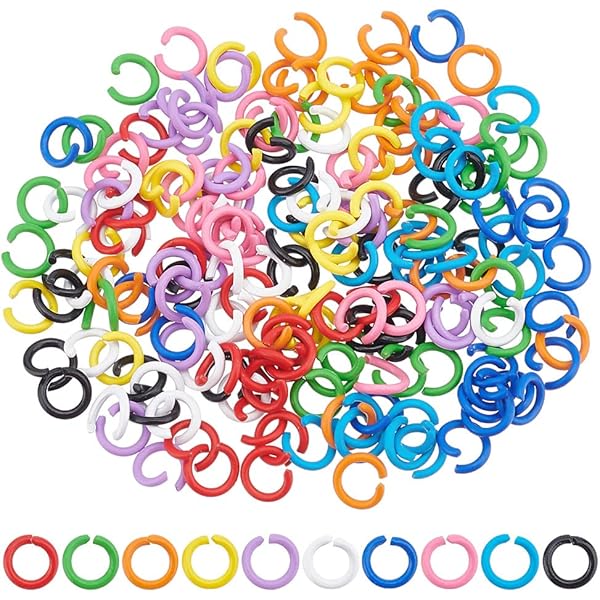 PandaHall Moschettoni Rotondi 25mm - 28 Pezzi 14 Colori Per Borse, Gioielli E Artigianato - Foto 11