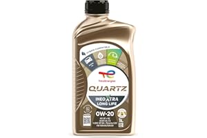 TotalEnergies Quartz Ineo Xtra Long Life 0W20 Engine Oil Fully Synthetic 1L - ACEA C6/C5, API SP, ILSAC GF-6A - Eco-Science Technology