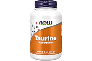 Now Foods, Taurine, Freie Form, 227g veganes Pulver, Laborgeprüft, Sojafrei, Glutenfrei, Ohne Gentechnik, Vegetarisch