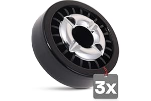 Praknu 3 Gluttöter Aschenbecher für Draußen Schwarz - Windgeschützt - Spülmaschinenfest - Wetterfest - Für Indoor und Outdoor