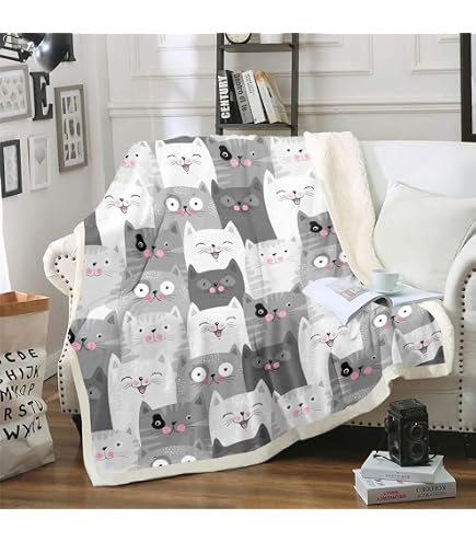 Coperta In Pile Per Bambini Con Animali Del Bosco – 127x152 Cm – Morbida Microfibra, Per Lettino E Divano – Orso E Cervo