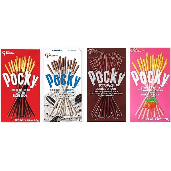 Pocky Glico Chocolate Cream Covered Biscuit Sticks, 47 g : Amazon