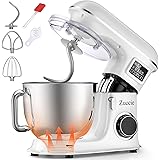 Zuccie Planetaria 1500W 8L Impastatrice Planetaria Robot da Cucina 6 Velocità Fermentazione e LCD Temporizzazione Multifunzio