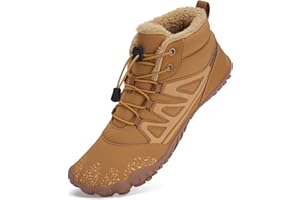 Mabove Chaussures pieds nus Bottes d'hiver Hommes Femmes Chaussures de trail imperméables Chaussures d'hiver chaudement fourrées Bottes de neige pour