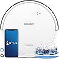 ECOVACS DEEBOT 605 Aspirapolvere robot, Aspira o Lava, navigazione sistematica intelligente, modalità Max, controllo con App 