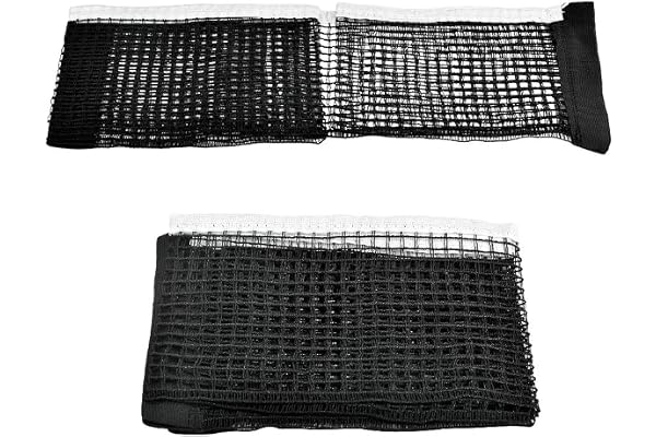 DURANTEY 2 pcs Filet de Ping Pong pour Table Filet de Tennis de Table Pliant Filet de Tennis de Table Filet de Ping Pong Portable pour Bureau Table Bureau Maison Extérieur- Noir, 180 * 15 cm