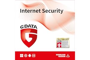 G DATA Internet Security 2024 | 10 Geräte | 1 Jahr | für PC, Mac, Android, iOS | zukünftige Updates inklusive | Made in Germany | Aktivierungscode per Email