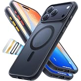 TORRAS iPhone 17 Pro Max i&ccedil;in Manyetik Darbeye Dayanıklı Kılıf, Magsafe ile Uyumlu, Askeri Sınıf D&uuml;şme Testli, Şeffaf İnce Ko