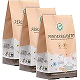 Verdevero Polvere PERCARBONATO Pack da 3 CF da 1 kg - Igienizzante, Sbiancante, Smacchiante Naturale - 100% Plastic Free