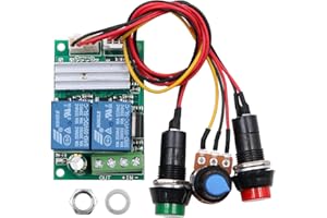 DollaTek 6V 12V 24V DC 3A DC Motor Speed Controller PWM Speed Adjustable Reversible Switch DC Motor Driver Reversing