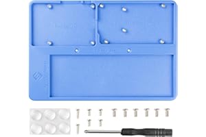 SUNFOUNDER RAB Holder Base Plate Case con Patas de Goma para Compatible con Arduino R3 Mega, Raspberry Pi 4B 3B + 3B 2B 1 Modelo B 1A y 400 800 Puntos Protoboard