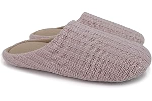 ofoot Pantofole da Donna, Scarpe Antiscivolo in Cotone Lavabile con Memory Foam