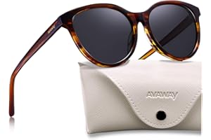 AVAWAY Fashion Sunglasses for Women Polarised UV Protection Ladies Eyewear for Photography Wandern Travelling Driving,Category 3