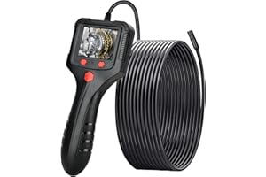 BILIVRY Endoscopio Industriale, 1080P HD Endoscopio Professionale con luci,Sonda Telecamera per Ispezione Tubi, Schermo IPS da 2.4'',IP67,5M