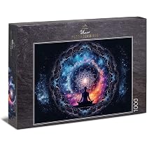 Ulmer Puzzleschmiede 1000 Teile Puzzle „Lotus Nova“ – Magische Lotusblüte Im Kosmos, Made In Germany