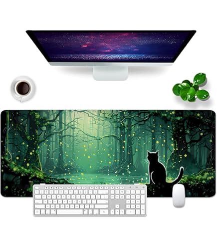Large Gaming Mouse Pad For Desk, Desk Mat With Seamed Edges, Non-Slip