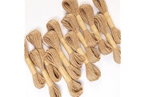 DUORIES Corde en Jute Naturelle Marron 1 mm x 120 m - Ficelle de Jute Naturelle pour Le Jardin,Le Bricolage,pour boîte Cadeau,Ruban en Jute pour décoration de Cadeaux,Ficelle de Jute pour Bricolage - Marron