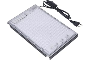 AMONIDA Dispositivo Luce Abbronzante, Lampada Abbronzante 192 LED Sicuro per Viso e Corpo (Spina UE)