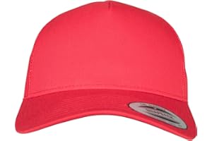FLEXFIT Trucker Cap, Classic Trucker Hat, Baseball Trucker Cap with 5-Panel and Mesh Back, Adjustable Baseball Hat with Plastic Closure, Headwear, Unisex, Size: One Size