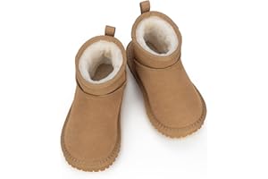 Mishansha Niños Botas de Nieve para Niñas Cálido Cómodas Botines de Invierno Antideslizantes