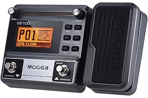 FUNFANG Guitars Instrument mooer effect pedal MOOER GE100 Guitar Multi-effects Processor Effect Pedal with Loop Recording(180 Seconds) Tuning Tap Tempo Rhythm Setting Scale & Chord Lesson Functions