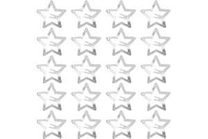 Qianyu 20 szt. 3 cm gwiazda spinki do włosów dla dziewcząt antypoślizgowe spinki do włosów gwiazda Y2K srebrne metalowe akcesoria do włosów kawaii zatrzask dzieci kobiety dekoracja klips do mycia