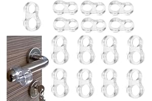 OULU Tope de puerta PVC topes para manilla de puerta de silicona topes de pared transparentes protectores para picaporte de puerta y ventana (16)