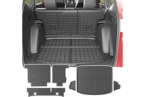 powoq Cargo Mat Compatible with 2017-2022 Honda CRV Backrest Mat Replacement for 2017 2018 2019 2020 2021 2022 Honda CRV Accessories (Fit 2017-2022 Fuel Model, Rear Backrest Mats+Rear Trunk Mat)