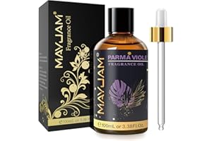 MAYJAM Huile Essentielle de Violet de Parme 100ml, Huile de Parfumée de Qualité Supérieure pour Diffuseur d'Huiles Essentielles, Aromathérapie, Humidificateur